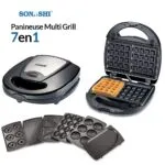 Panineuse Multi Grill 7en1 760W Sonashi SSM-862 – شواية كهربائية سوناشي 760 واط SSM-862