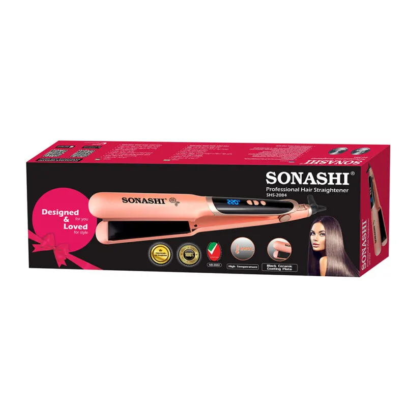 Lisseur En Céramique Avec Technologie De Chauffage PTC 220°C Sonashi SHS-2084 Rouge