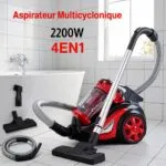 Aspirateur Sans Sac 4en1 Multi-Cyclonique 2200W MultiSmart MS-VC1023 – مكنسة كهربائية مولتي سمارت 2200 واط MS-VC1023