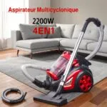 Aspirateur Sans Sac 4en1 Multi-Cyclonique 2200W MultiSmart MS-VC1023 – مكنسة كهربائية مولتي سمارت 2200 واط MS-VC1023