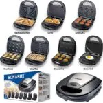 Panineuse Multi Grill 7en1 760W Sonashi SSM-862 – شواية كهربائية سوناشي 760 واط SSM-862