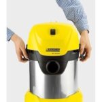 Aspirateur Souffleur - Wd3 - 1000 W - Jaune/Inox Karcher – مكنسة كهربائية كارشر 1000 واط إينوكس