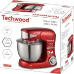 Robot Pétrin inox 5L 1000W 6Vitesses Techwood TRO-1055 – عجانة كهربائية تيكوود 5 لتر 1000 واط إينوكس TRO-1055