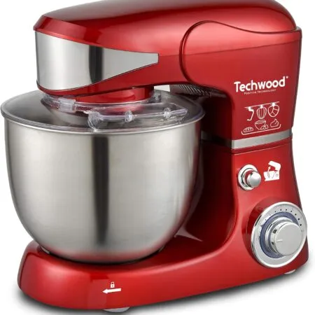 Robot Pétrin inox 5L 1000W 6Vitesses Techwood TRO-1055