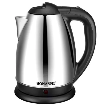 Bouilloire Electrique Sans Fil en Inox 1.8L 1500W Sonashi SKT-1804