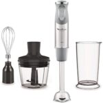 Mixeur Plongeur 3en1-1000 W- Gris-Inox Moulinex Original Quickchef DD655D10 – خلاط كهربائي مولينكس 1000 واط رمادي إينوكس DD655D10