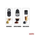 Machine à café 3en1 CRISTOR -19 Bars – 1450W – Noir – آلة قهوة كريستور 1450 واط أسود