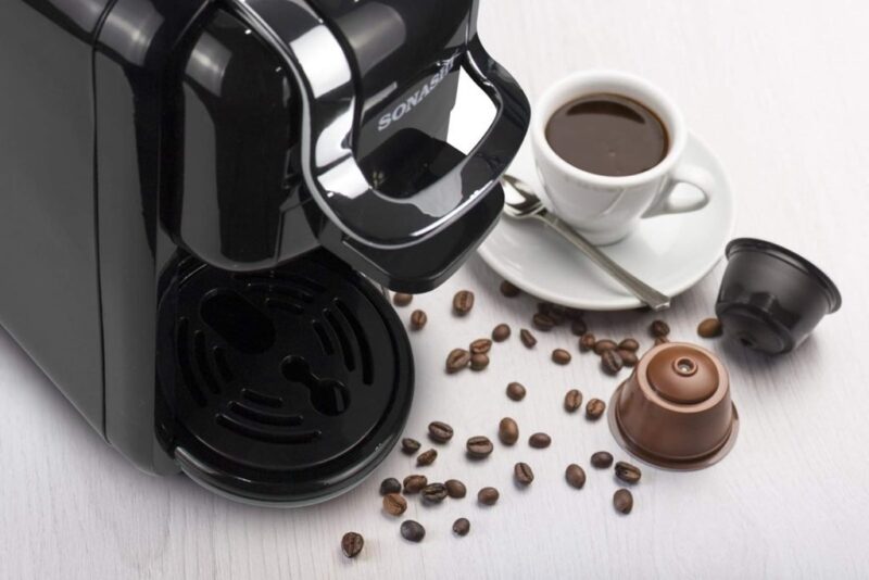 Machine à Café Multifonction 3en1 0.6L 1450W Sonashi SCM-4969 Noir