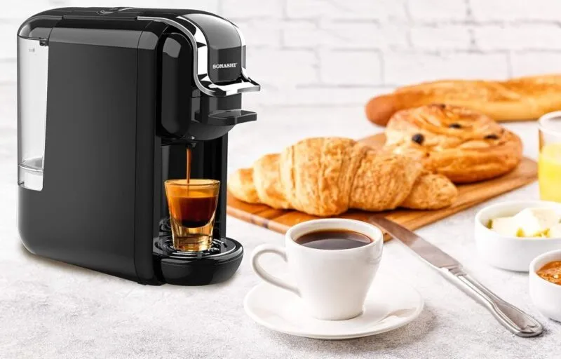 Machine à Café Multifonction 3en1 0.6L 1450W Sonashi SCM-4969 Noir