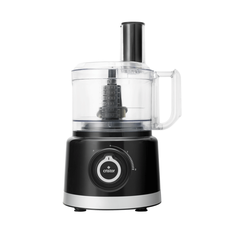 Robot De Cuisine CRISTOR Multi Fonctions -750 W- 2.3 L Bol – 1.5 L Blender – Noir