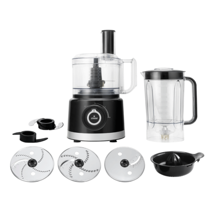 Robot De Cuisine CRISTOR Multi Fonctions -750 W- 2.3 L Bol – 1.5 L Blender – Noir