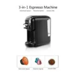 Machine à Café Multifonction 3en1 0.6L 1450W Sonashi SCM-4969 Noir – آلة قهوة سوناشي 0.6 لتر 1450 واط أسود SCM-4969