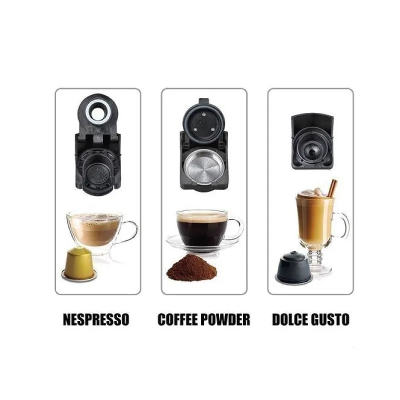 Machine à Café Multifonction 3en1 0.6L 1450W Sonashi SCM-4969 Noir