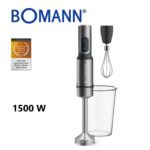 Bras Mixeur inox 2En1 - 1500 W - 4 Lames Bomann SM 6128 CB – خلاط كهربائي بومان 1500 واط إينوكس