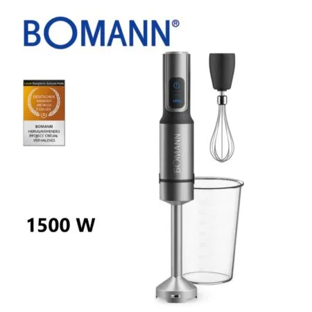 Bras Mixeur inox 2En1 - 1500 W - 4 Lames Bomann SM 6128 CB