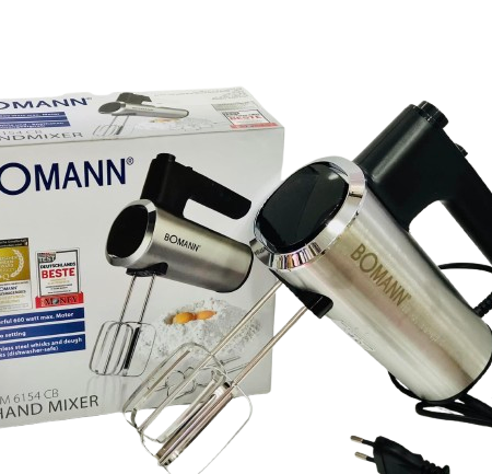Batteur inox 600W 05 vitesses + Turbo Bomann HM 6154 CB