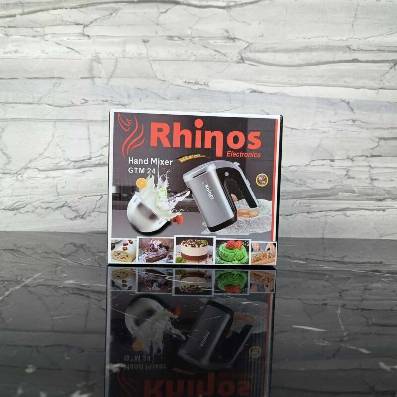 Batteur inox 600W 05 vitesses + Turbo Rhinos