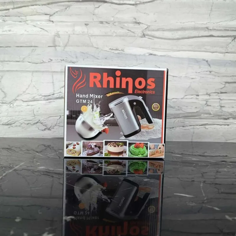 Batteur inox 600W 05 vitesses + Turbo Rhinos
