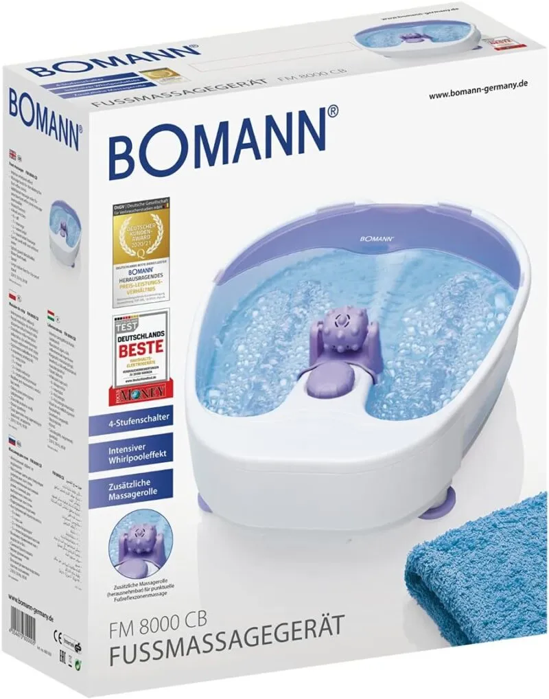 Bain de Massage pour Pieds Bomann Violet/Blanc