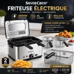 Friteuse inox 4L - 2000 W avec 03 panier SilverCrset DF3700 – قلاية هوائية 4 لتر 2000 واط إينوكس DF3700