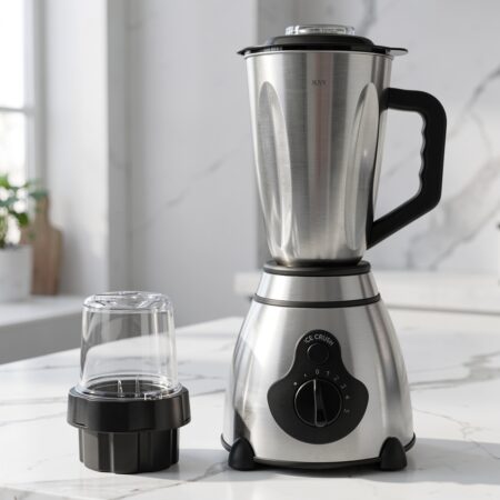 Blender inox 2 en 1 - 1.5L - 1000W - 06 Lames Rhinos