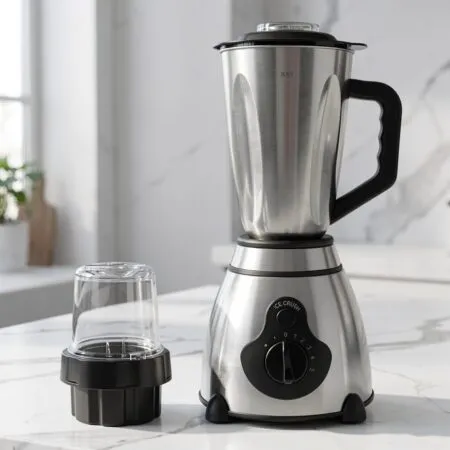 Blender inox 2 en 1 - 1.5L - 1000W - 06 Lames Rhinos