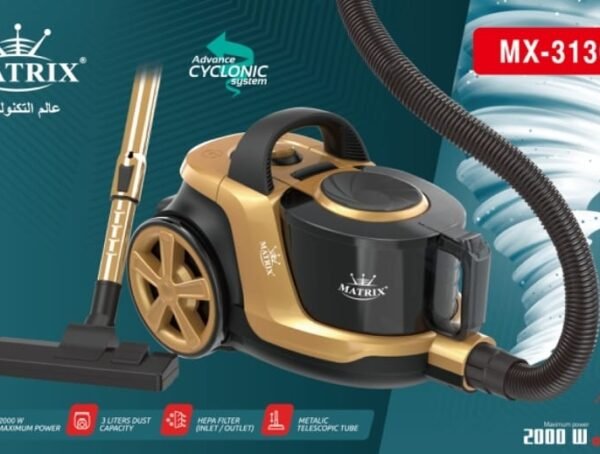 Aspirateur 3L 2000W Noir et Doré Matrix MX-3130 – Image 2