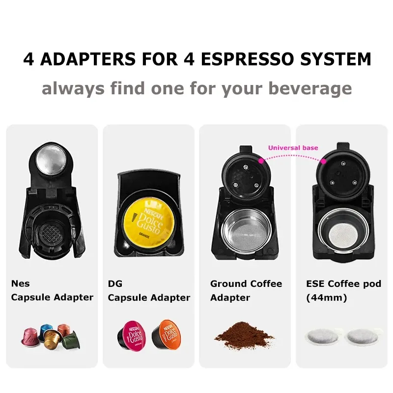 Cafetière 4 en 1 Multi-Capsules 19Bar 1450W Bomann ES 1190 CB