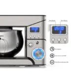 Petrin inox 08 L 2000W Multismart MS-SM2308 – عجانة كهربائية مولتي سمارت 08 لتر 2000 واط إينوكس MS-SM2308