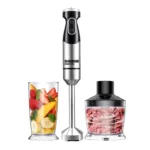 Bras Mixeur inox 3 en 1 - 1000W Brandmann – خلاط كهربائي براندمان 1000 واط إينوكس