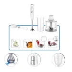 Mixeur plongeant inox 3 en 1 - 300W Robuste MP 3en1 – خلاط يدوي روبوست 300 واط إينوكس