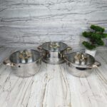 Série 3 Marmites Luxe En INOX Alsie – قدر إينوكس