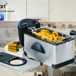 Friteuse inox 3.5L 2000W Multismart MS-FR1103 – قلاية هوائية مولتي سمارت 3.5 لتر 2000 واط إينوكس MS-FR1103