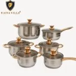 Série 12 Pcs Luxe En INOX Kaisa Villa – قدر إينوكس