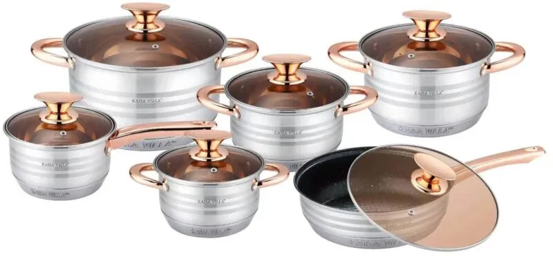 Série 12 Pcs Luxe En INOX Kaisa Villa
