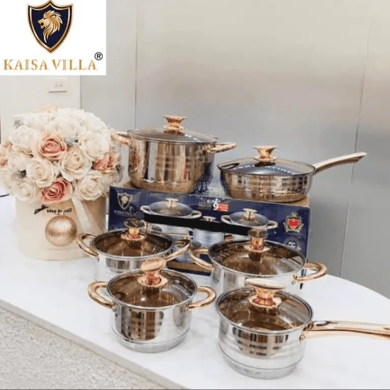 Série 12 Pcs Luxe En INOX Kaisa Villa