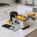 Friteuse inox 3.5L 2000W Multismart MS-FR1103 – قلاية هوائية مولتي سمارت 3.5 لتر 2000 واط إينوكس MS-FR1103
