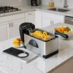 Friteuse inox 3.5L 2000W Multismart MS-FR1103 – قلاية هوائية مولتي سمارت 3.5 لتر 2000 واط إينوكس MS-FR1103