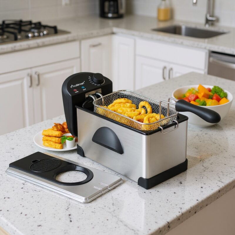 Friteuse inox 3.5L 2000W Multismart MS-FR1103