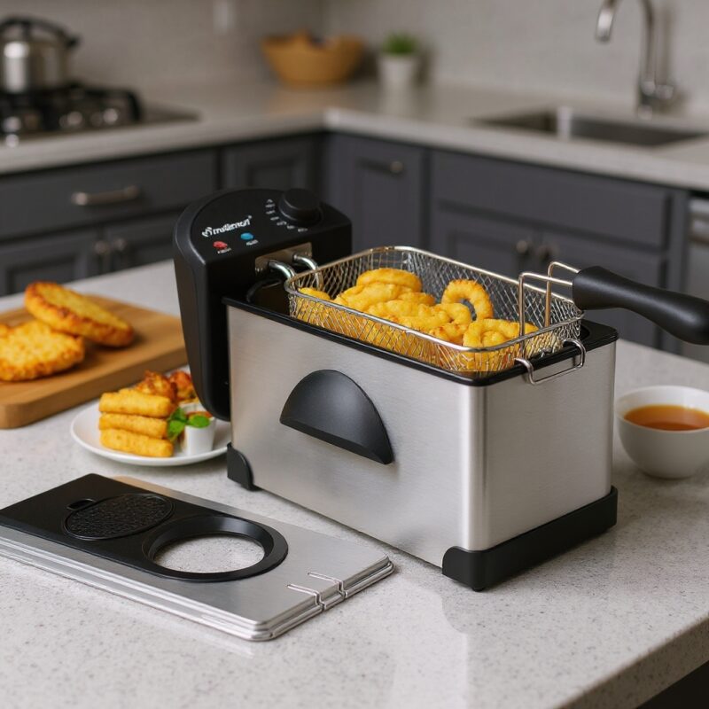 Friteuse inox 3.5L 2000W Multismart MS-FR1103