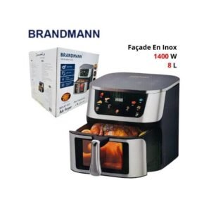 Friteuse Sans Huile Air Fryer inox - 8L 1400W BRANDMANN BR-AF003