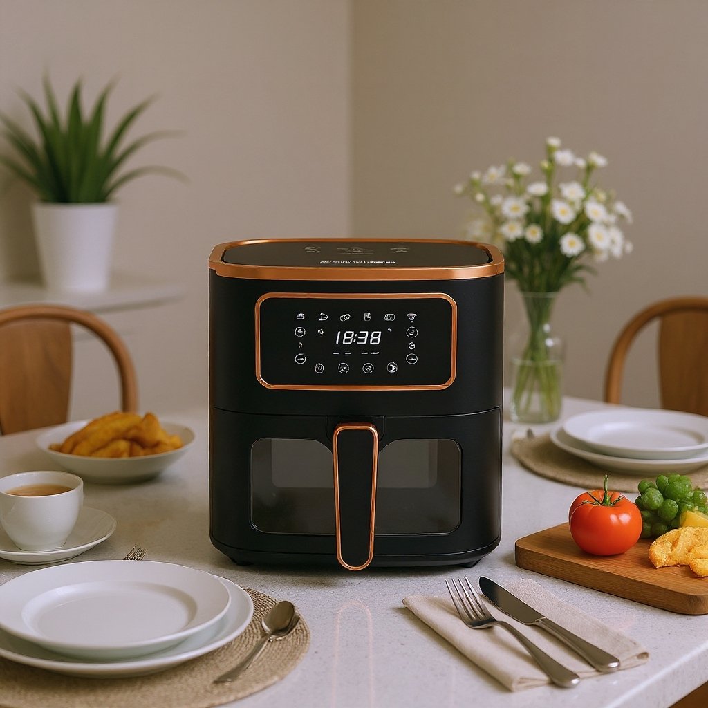 AirFryer 05 L 1450W Heinrich's Germany HFR 8216 Noir – Image 6