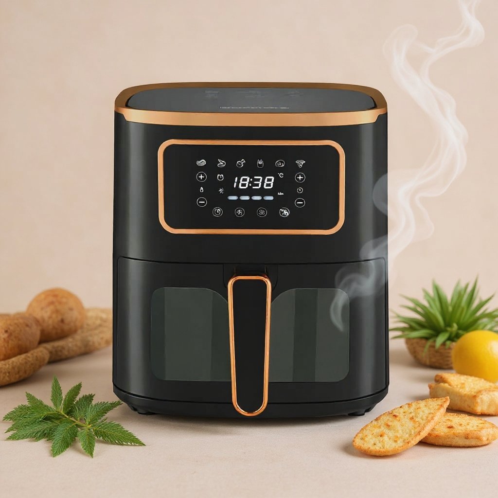 AirFryer 05 L 1450W Heinrich's Germany HFR 8216 Noir – Image 2