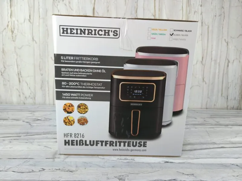 AirFryer 05 L 1450W Heinrich's Germany  HFR 8216 Noir