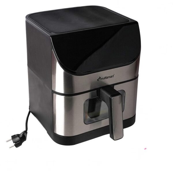 Friteuse INOX Sans Huile Numérique  6L 1500W Avec Fenêtre Multismart MS-AF3336 – Image 3