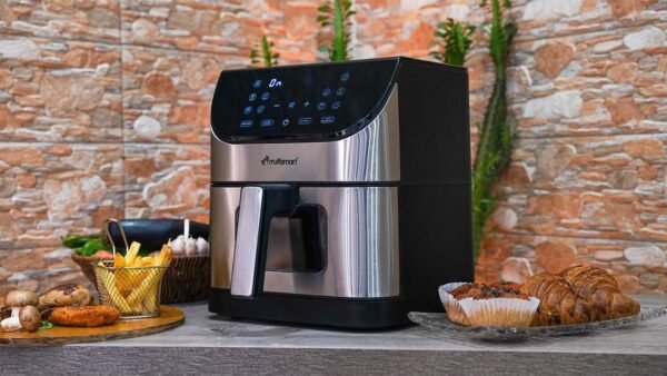 Friteuse INOX Sans Huile Numérique  6L 1500W Avec Fenêtre Multismart MS-AF3336 – Image 8