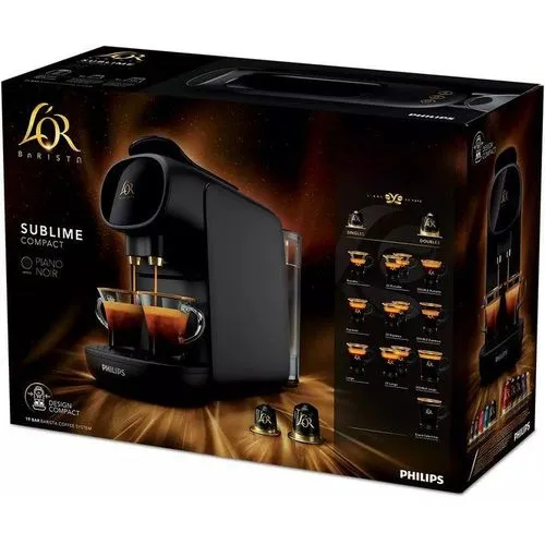 Machine à café à capsules L'Or Barista Philips Original avec 50 capsules Cadeau -LM9012 NOIR