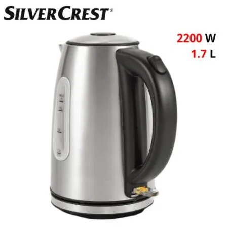 Bouilloire Electrique Sans Fil En Inox SilverCrest 1.7 L 2200 W - KE01402IB-GS