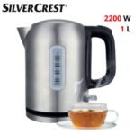 Bouilloire Electrique Sans Fil En Inox SilverCrest - 1 L 2200 W - KE02403A-GS – غلاية ماء كهربائية سيلفر كرست 1 لتر 2200 واط إينوكس KE02403A-GS