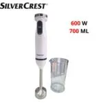SilverCrest Bras Mixeur Inox - 600 W Avec Tasse - HB6079B-N – خلاط كهربائي سيلفر كرست 600 واط إينوكس HB6079B-N